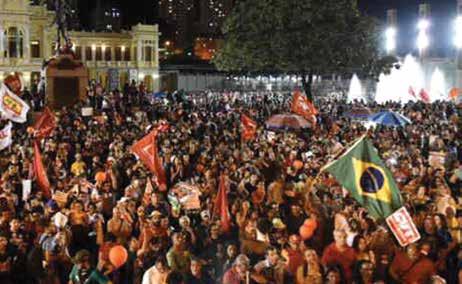 pessoas. No sábado, outro momento histórico.