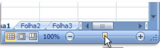 Barras de ferramentas flutuantes O Excel 2007 inclui um sistema de barras flutuantes, que surgem no texto sempre que necessitamos realizar determinadas funções, nomeadamente no âmbito da formatação.