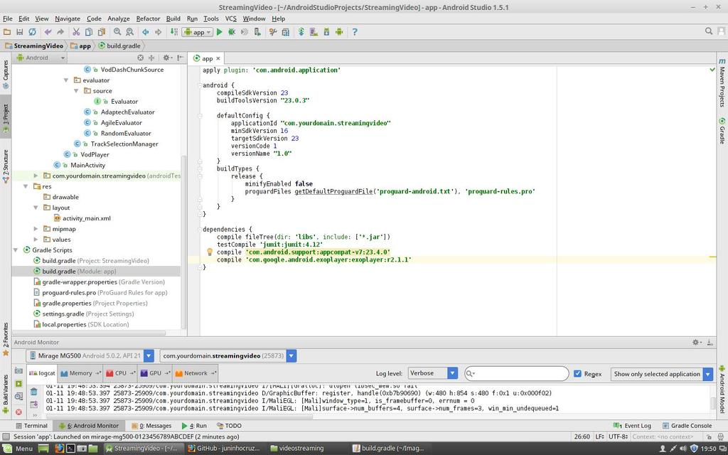Hora de Programar Crie um novo projeto no Android Studio (API 16+)