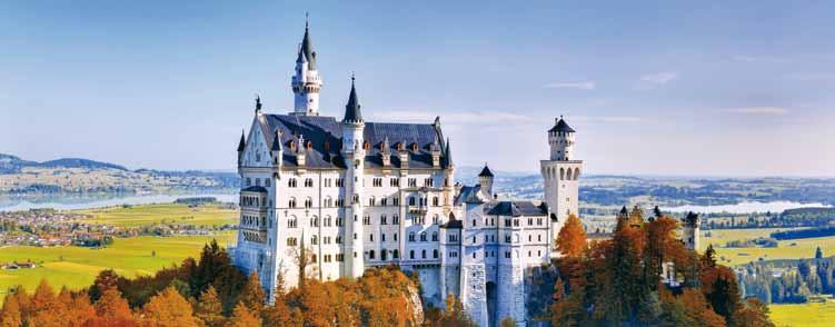 Castelo de Neuschwanstein / Alemanha p 5 Dias de Frankfurt a Munique p Visita de 4 castelos p Rothenburg ob der Tauber p 7 Dias de Hamburgo a Berlim p Cidades Medievais de Norte p As falésias brancas