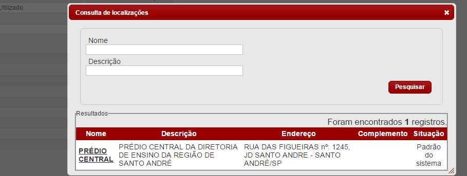 Aparecerá registrado na