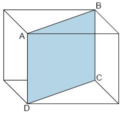 6) A figura é um prisma oblíquo cuja base é um triângulo equilátero de perímetro 18 cm.