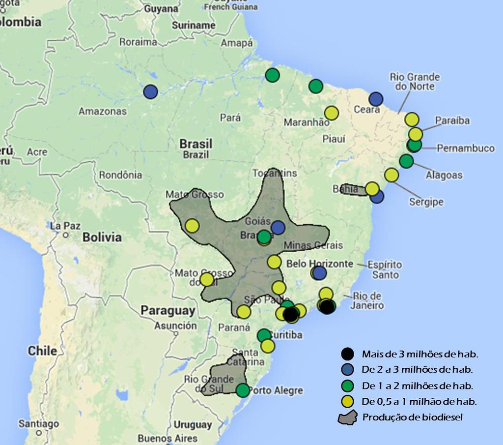 B20 Metropolitano 41 municípios com mais de 500 mil habitantes contemplados; 60 milhões de pessoas (30% da população brasileira) diretamente