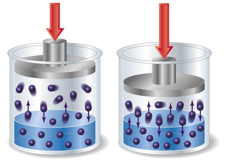 Solubilidade e Pressão Solubilidade dos Gases Lei de Henry Não há efeito considerável sobre sólidos e líquidos Altera o equilíbrio Gás dissolvido Gás Livre Solubilidade do gás (mol/l) S kp g g