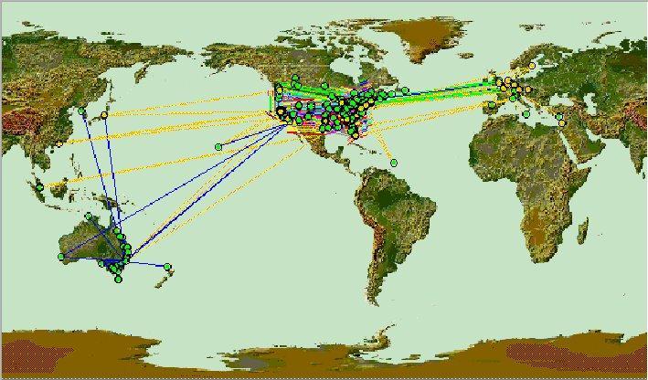 A história da Internet NSFNET Anos 80 (Nacional Science Foundation Network) Liga