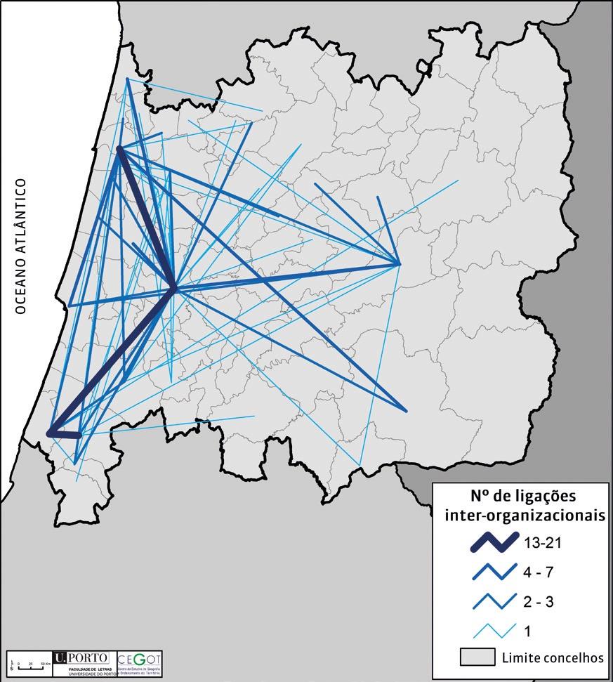 Organizações com capacidade de liderar processos de inovação em rede Fluxos organizacionais na Região Centro (2007-2015)!Organização!!Esfera!Actor!!NUT!3!!Concelho!!Out;Degree!