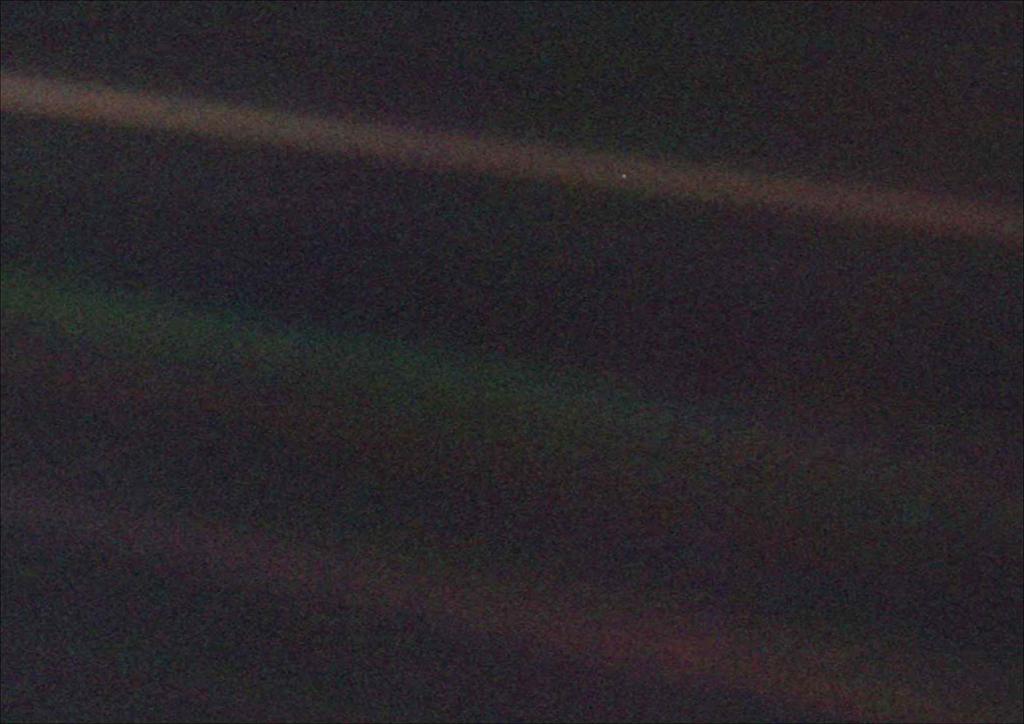 Essa é a Terra fotografada pela sonda Voyager 1