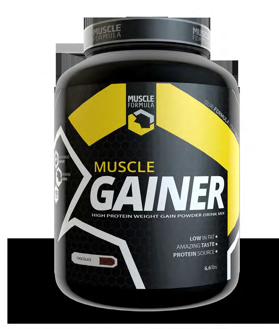 3,0kg Gainer Muscle Formula foi criado para oferecer o ganho de massa muscular e peso que você precisa para conquistar seus resultados.