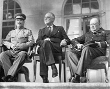 6. CONFERÊNCIA DE TEERÃ ( Irã ) -28 Nov a 01 Dez. / 1943; -Foi o primeiro dos acordos firmados entre as superpotências durante a Segunda Guerra Mundial.