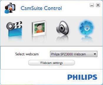 funcionalidades disponibilizadas pelo controlador da webcam SPZ3000: Definições de áudio Redução de ruído Definições da