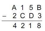 Questão 54 (FCC Banco do Brasil Escriturário 2011) O esquema abaixo apresenta a subtração de dois números inteiros e maiores que 1
