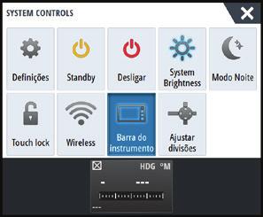 Waypoints ¼¼ Nota: com o cursor inativo, o waypoint será colocado na posição da embarcação.