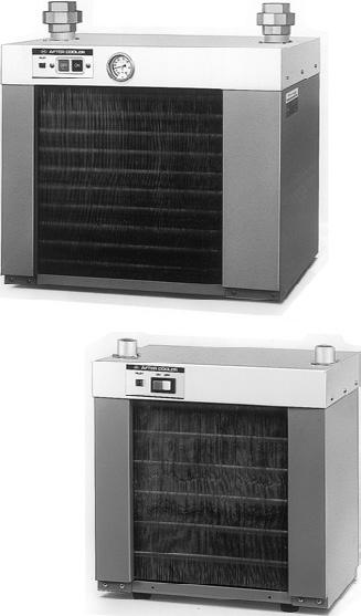 Aftercooler condensação a ar Série HAA A série HAA pode resfriar o comprimido de alta temperatura dos compressores para 40ºC ou menos e remover com eficiência a umidade do ar.