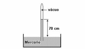 g/cm 3, tendo-se obtido uma coluna com altura igual a 7) cm, conforme a figura.