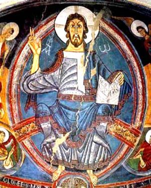 Pintura A pintura românica estava associada à religião cristã.