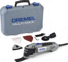 DREMEL Multi-Max MM40 (MM40-1/9) Para esta ferramenta está disponível o seguinte conjunto: Índice Dremel Multi-Max MM40 1x prato abrasivo com velcro Quick Fit (MM14) 6 folhas de lixa (3x MM70P, 3x
