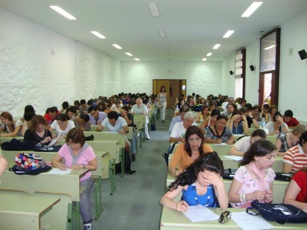 TESTE DE NÍVEL Os alunos fazem um teste no primeiro dia do curso para