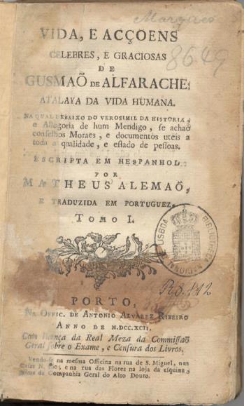 Influência de um terceiro contexto mesmo em traduções directas «Eu me propuz verter em Portuguez a Vida, e Acçoens celebres, e