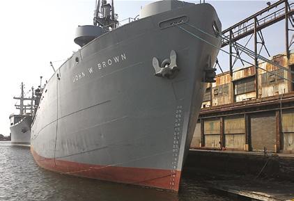 Os navios Liberty como o Brown, não tinham expectativa de durar mais do que cinco anos, mas o Brown, de 441 pés e 6 polegadas de comprimento, se parece e navega quase que