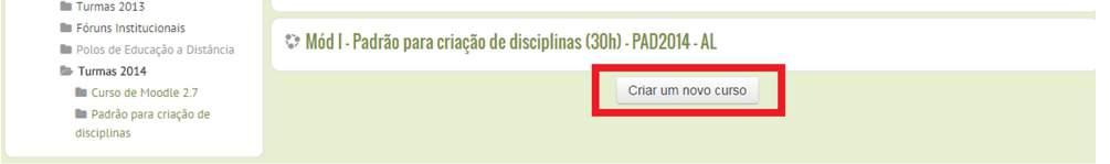 Instruções para criar o nome breve da disciplina: - Caso o nome da disciplina contenha mais de uma palavra, a sigla será composta por 03 (três) letras de uma palavra, mais 04