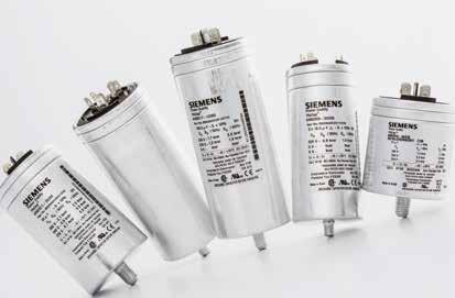 Capacitores A solução Siemens para a correção do fator de potência é baseada na aplicação da linha de capacitores PHICAP.