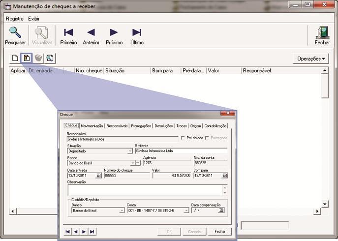 Isso facilita a consulta das informações referentes à situação dos cheques. 5.