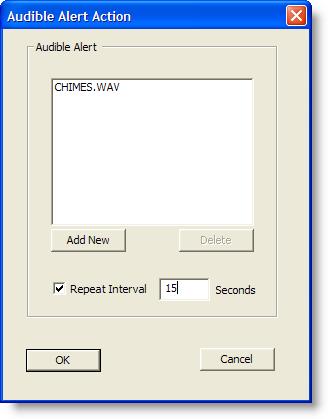 Guia do usuário do Cisco Supervisor Desktop Para cofigurar um alerta audível, a caixa de diálogo Ação de alerta audível (Figura 18), clique em Adicioar ovo e avegue até o local do arquivo *.