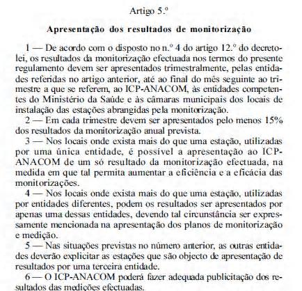 Baseia-se na recomendação ECC «Medição de radiação electromagnética não ionizante (9 khz-300 GHz)», adoptada pelo grupo de trabalho Gestão de Frequências