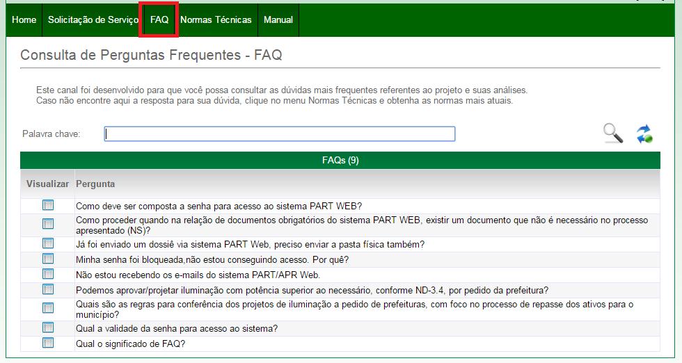 8.2.4 Normas Técnicas Nesta página é encontrado