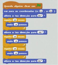 Clica com o botão direito do rato sobre o bloco repete 10 vezes, na Lista de Guiões,