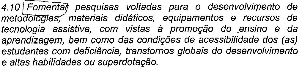 Texto PNE Texto PEESC Proposta de Emenda Meta 4 Análise 4.