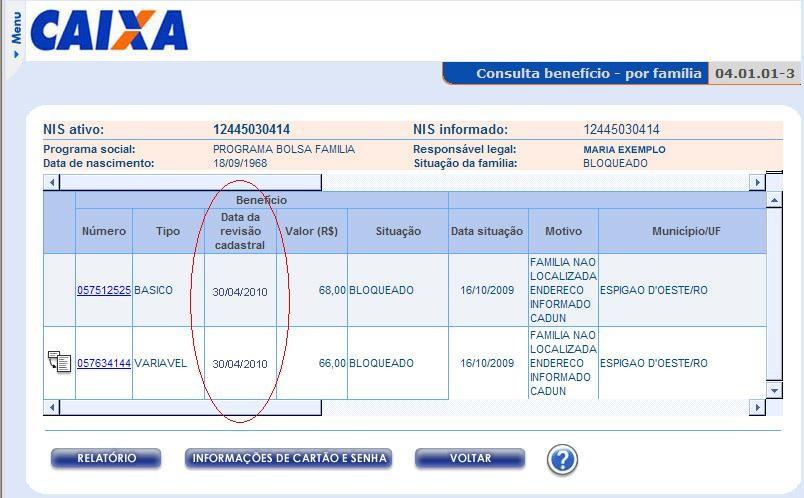 4.2 Como obter a listagem de famílias no Sibec A partir de janeiro de 2010, os municípios terão acesso no Sibec a dois relatórios específicos da revisão cadastral: um, com a lista de famílias cuja