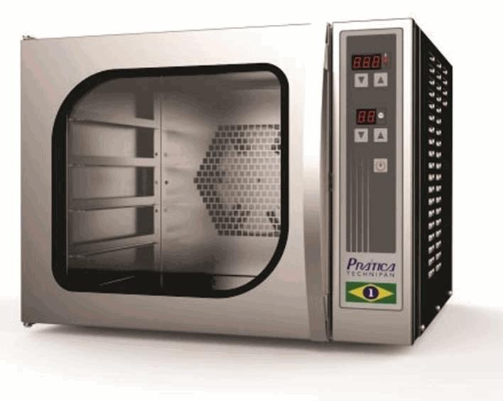 Página 2 de 5 MINICONV SV * Mini Forno de convecção (sem vapor) elétrico para panificação com capacidade de 04 assadeiras 35x35cm.