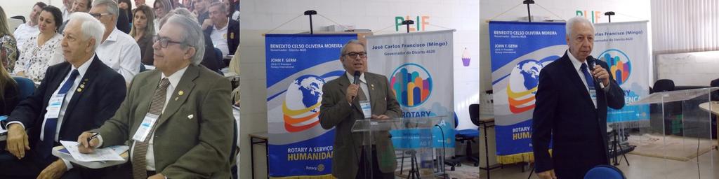 Também se fizeram presentes, o Governador Distrital Eleito (2017-18) José Carlos Francisco, o popular Mingo, que palestrou