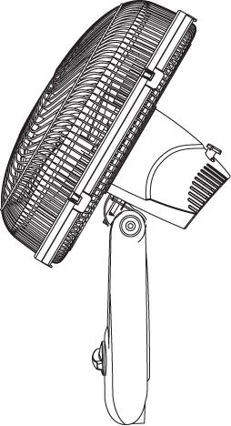 Inclinação 1: reta Inclinação 2: média figura 10 4.3 Oscilação Seu ventilador possui oscilação horizontal automática.
