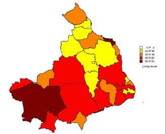 TAXA DE INCIDÊNCIA DE TUBERCULOSE POR TODAS AS FORMAS. BRASIL E UNIDADES FEDERADAS, 2001.