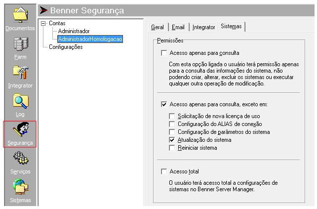 No Server Manager também é possível acompanhar a versão dos