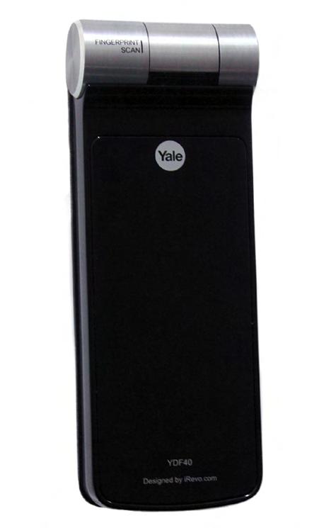 YDF 40 Fechadura Biométrica de Embutir Abertura por meio de impressão digital e senha; Fechadura sem maçaneta, ideal para portas com puxador ou maçaneta auxiliar; Possui guia de voz em 4 idiomas,