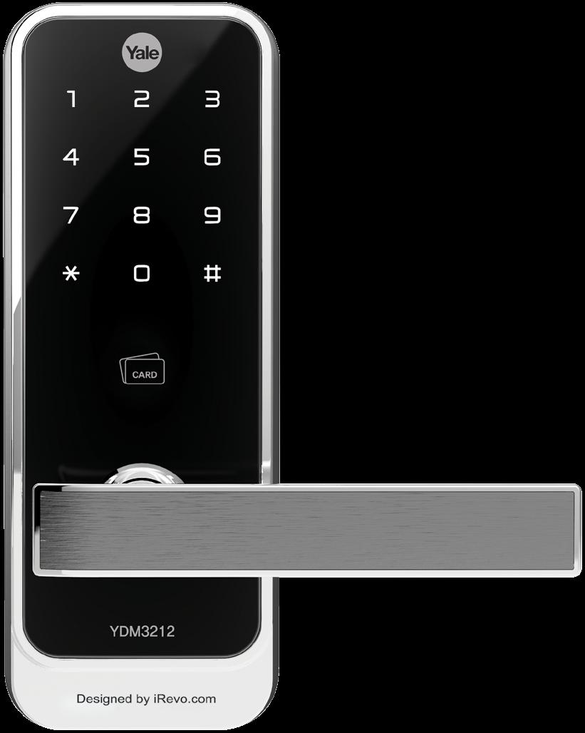 YDM 3212 Fechadura Digital de Embutir Não se preocupe com chaves Abertura através de cartão de