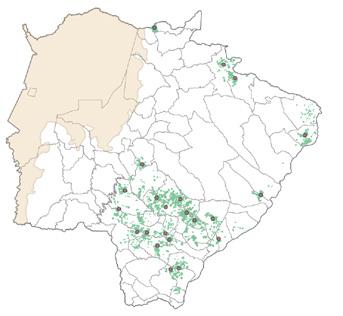 ESTUDO 3 EXPANSÃO DE USINAS DE CANA-DE-AÇÚCAR NO MATO GROSSO DO SUL 5 Entre 2005 e 2012 grandes investidores privados construíram 14 usinas de cana-de-açúcar no estado do Mato Grosso do Sul (MS), que
