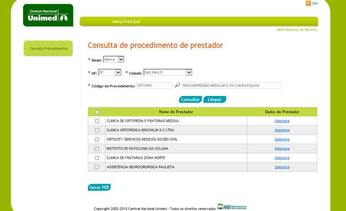 20 6.2. O sistema irá gerar uma lista