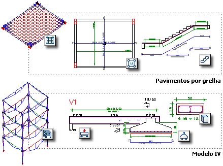 ESFORÇOS PARA DIMENSIONAMENTO 173 As lajes e as escadas são dimensionadas pelos esforços calculados na grelha (ou pórtico espacial) de cada pavimento.