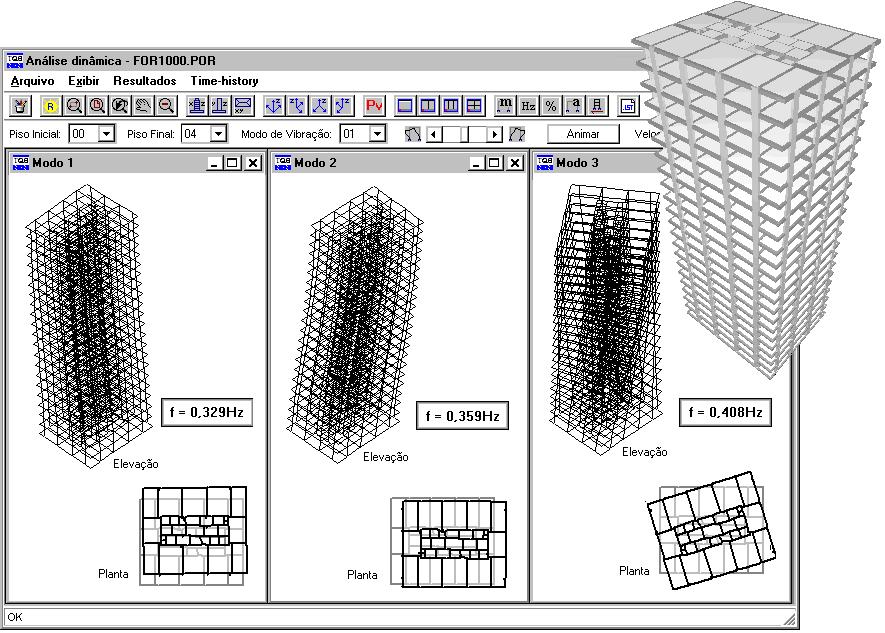 234 CAD/TQS - Manual III Análise Estrutural Para carregar o visualizador gráfico, no subsistema