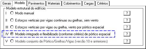 "vigas contínuas + lajes por processos aproximados" ou "grelha somente de vigas".