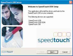 Manual Alcatel Speed Touch 330-20 pg 04/10/2005 16:47 Page 15 Pasul 5 Con]inutul ferestrei SpeedTouch
