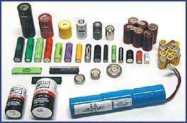 Baterias Primárias Essencialmente não recarregáveis; Produzidas em recipientes