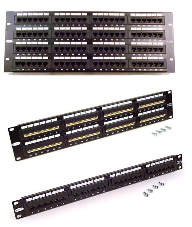 0 Patch Panel 0 Da parte traseira do hardware partem cabos que se ligam aos diversos equipamentos da rede. Cada um dos conectores do patch panel é chamado PORTA.