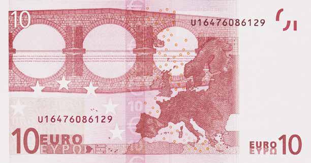 euro 25 Série 1 notas de
