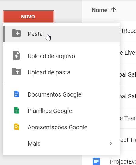 Abrir o Drive no seu navegador da Web 1. Para abrir o Drive, acesse drive.google.