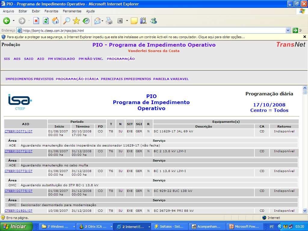 TRANSMISSÃO DE ENERIGA ELÉTRICA PAULISTA CTEEP 6.